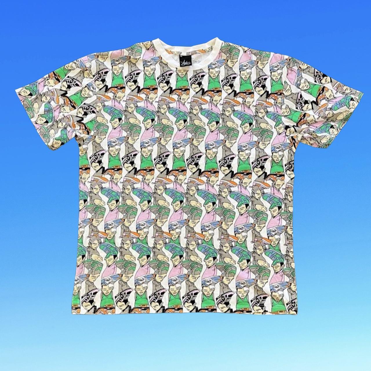 ◼️ Vintage Twelve Grain Upper Playground Sam Flores All Over Print Sneaker Head T Shirt