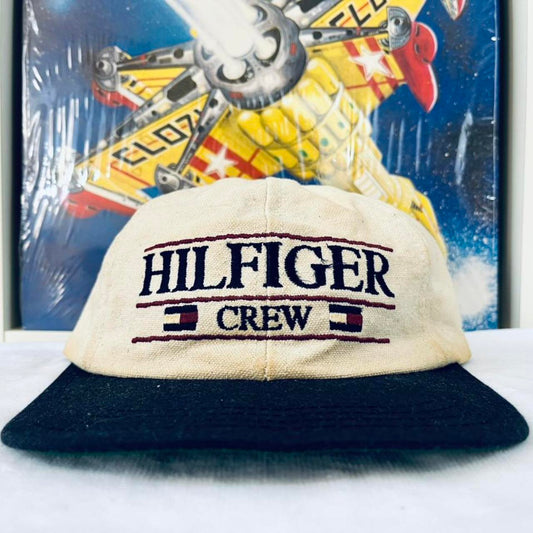 ◼️ Vintage 90s Tommy Hilfiger Crew Cap Very Rare Strapback Hat