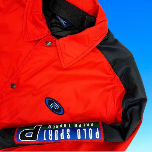 ◼️ Vintage Polo Sport Pepsi Ralph Lauren Colourblock Jacket Top
