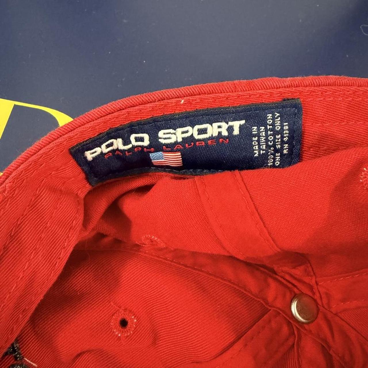 ◼️ Vintage Polo Sport Ralph Lauren Spellout Strapback Cap