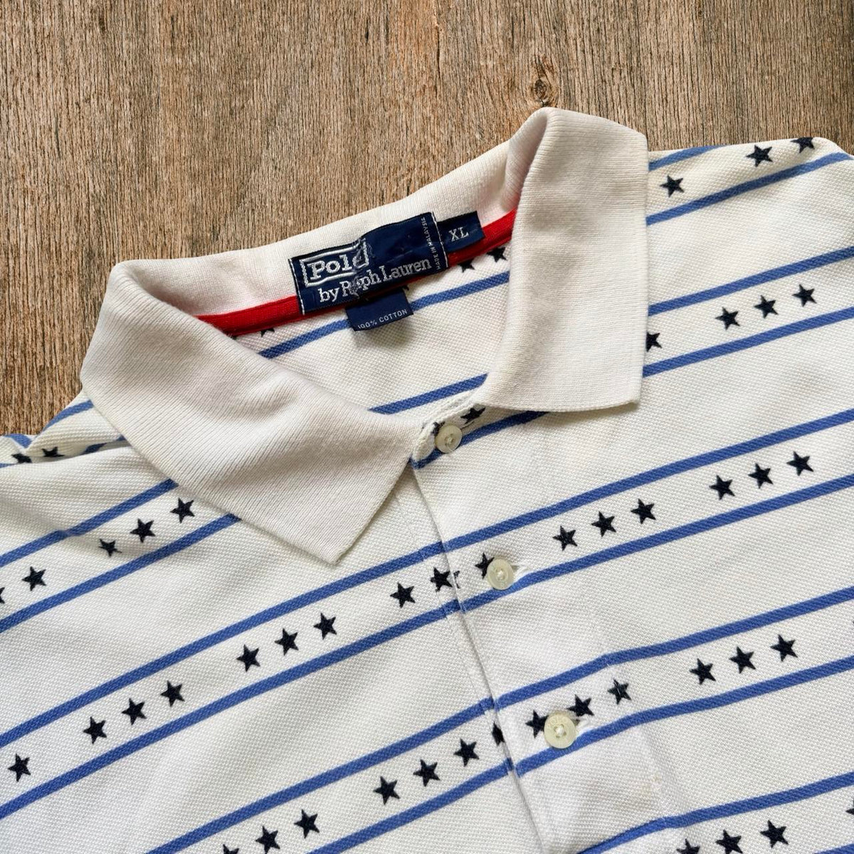 ◼️ Vintage Polo Ralph Lauren Stars + Stripes Polo Shirt