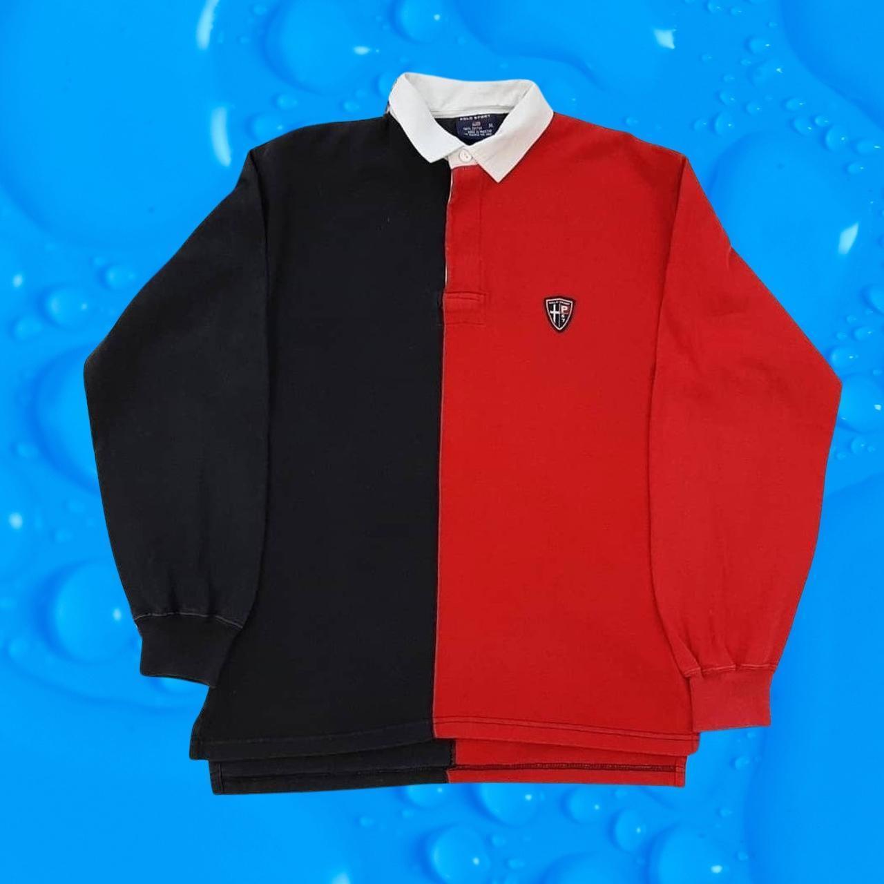 ◼️ Vintage OG Polo Ralph Lauren Police Badge Colourblock Polo Shirt