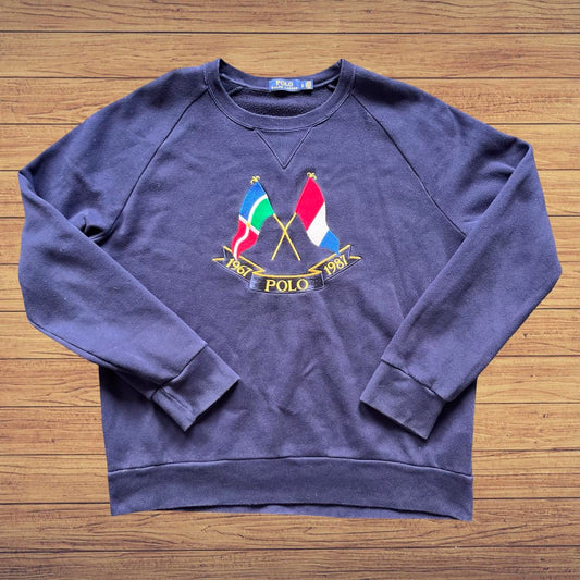 ◼️ Polo Cross Flags Anniversary Ralph Lauren Sweatshirt