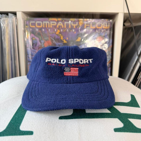 ◼️ Vintage Polo Sport Ralph Lauren Fleece Strap Back Cap