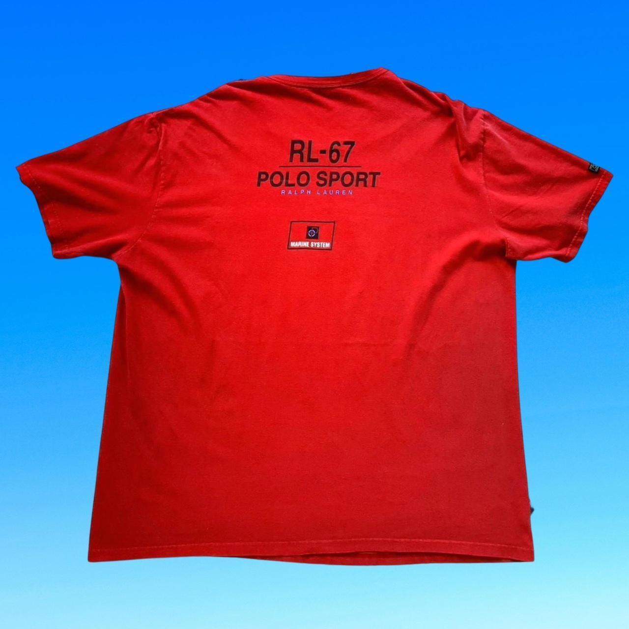 ◼️ Vintage Rare Polo Sport RL-67 Ralph Lauren T Shirt Tee Rare