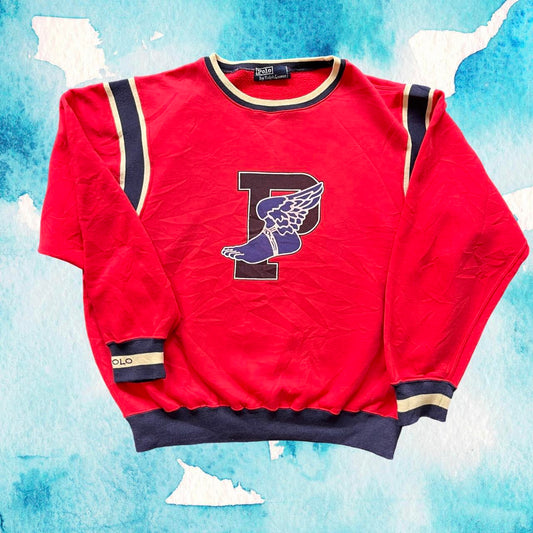 ◼️ Rare Vintage OG P Wing Polo Ralph Lauren Rings Sweatshirt