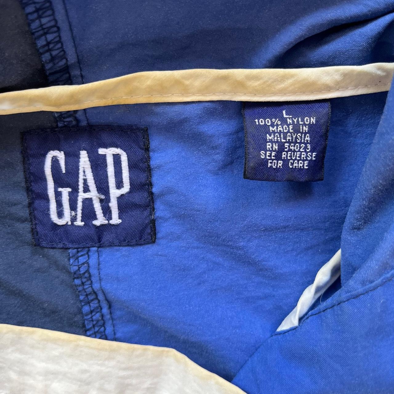 ◼️ Vintage Gap Windbreaker Similar To Polo Stadium Hooded Two Tone Jacket