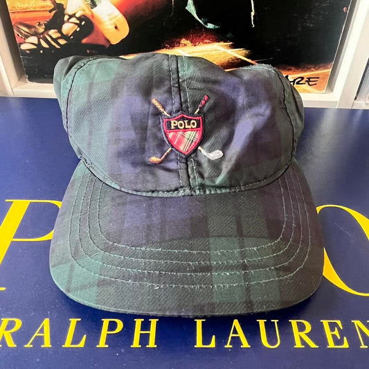 ◼️ Vintage Polo Ralph Lauren Tartan Lightweight Golf Cap