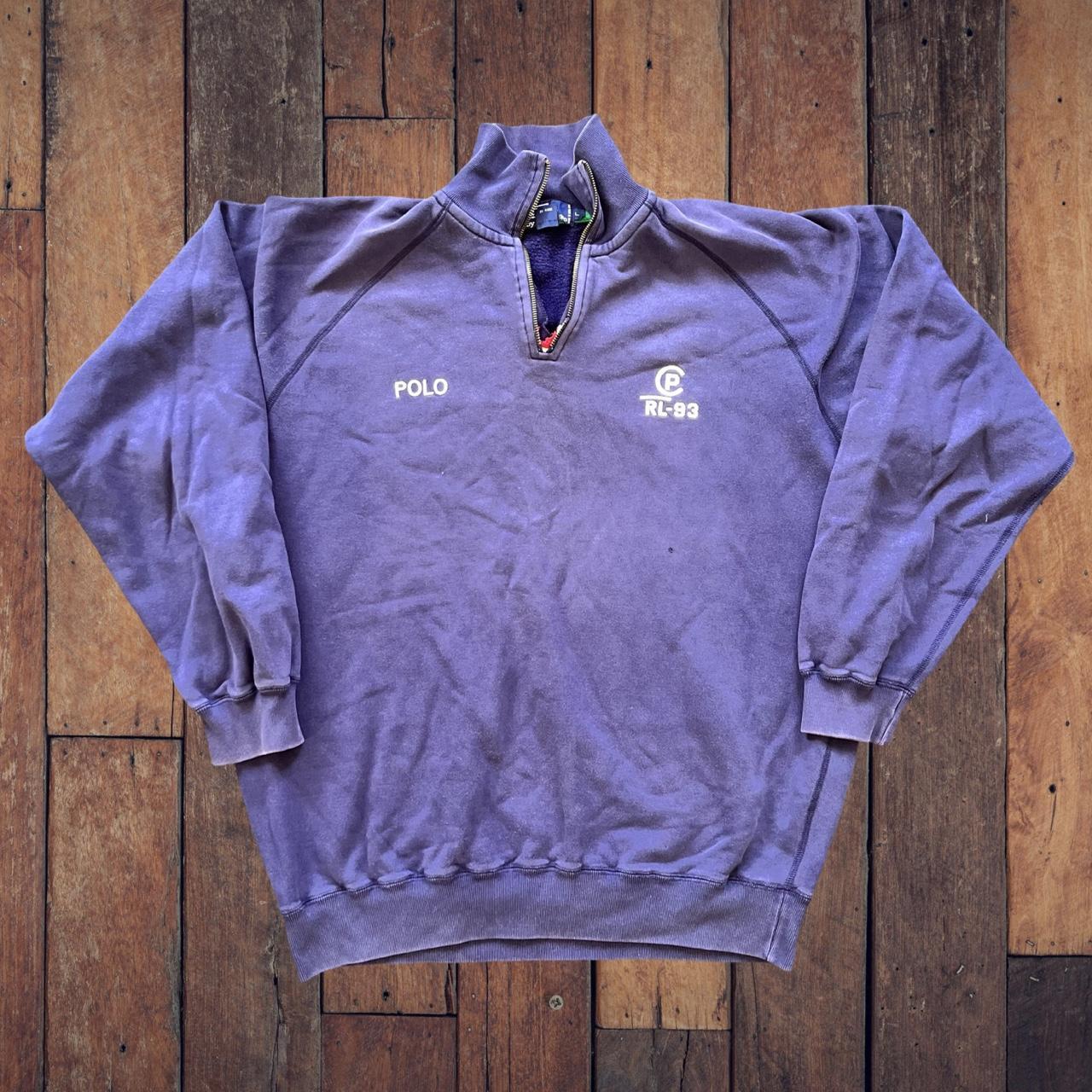 Vintage CP RL-93 Polo Ralph Lauren Quarter Zip Sweater