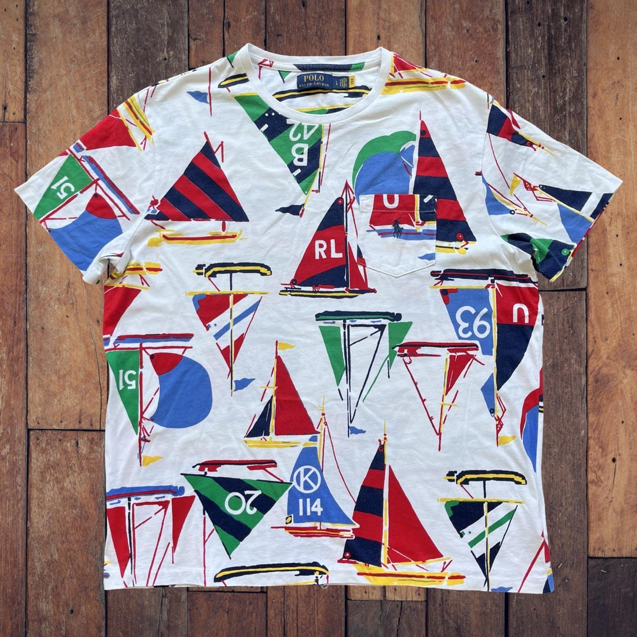 ◼️ Polo Ralph Lauren Yacht Sailing Regatta All Over Print T Shirt