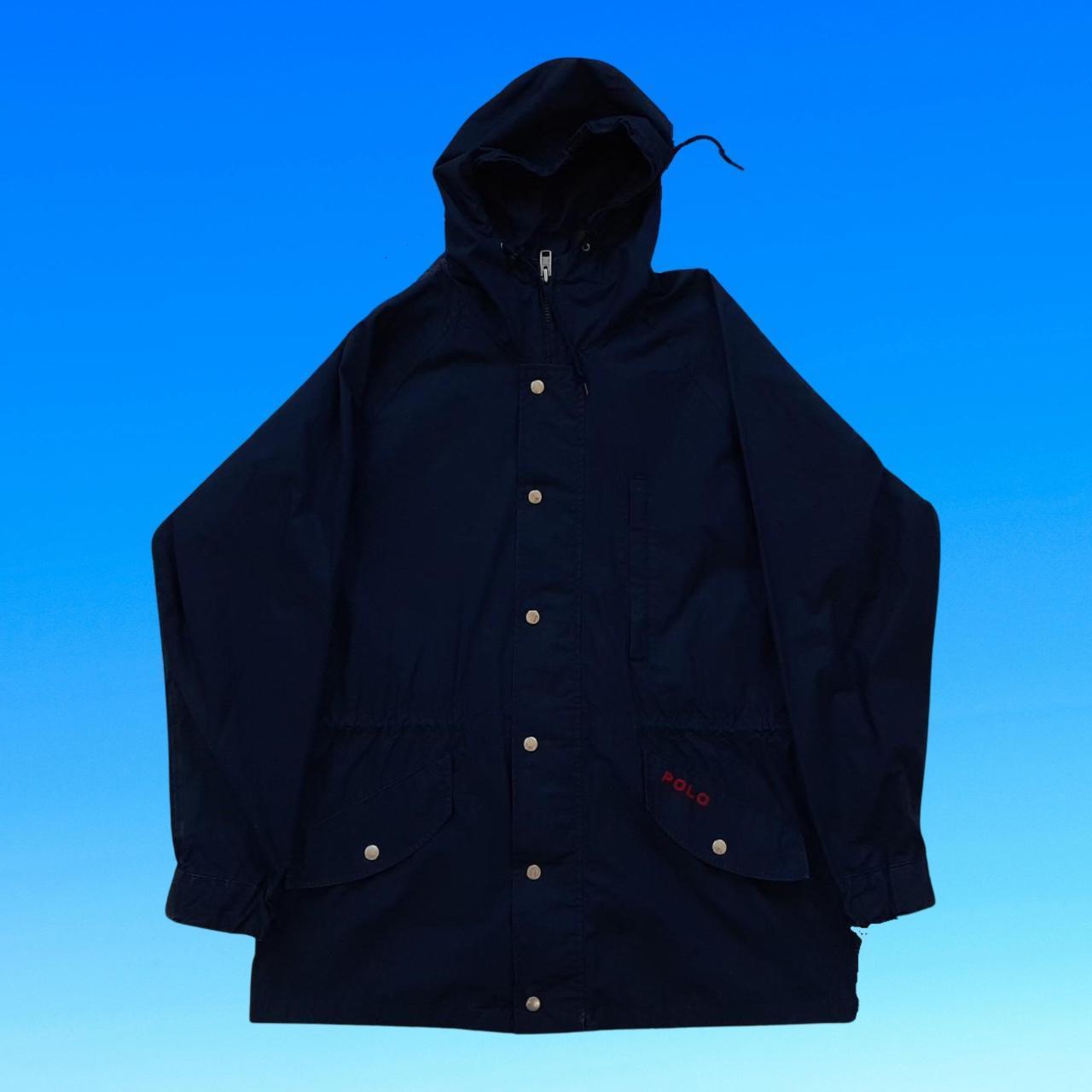 ◼️ OG Vintage Polo Ralph Lauren Polo Trench Coat Windbreaker Long Jacket Sailing Boating Big Logo Su