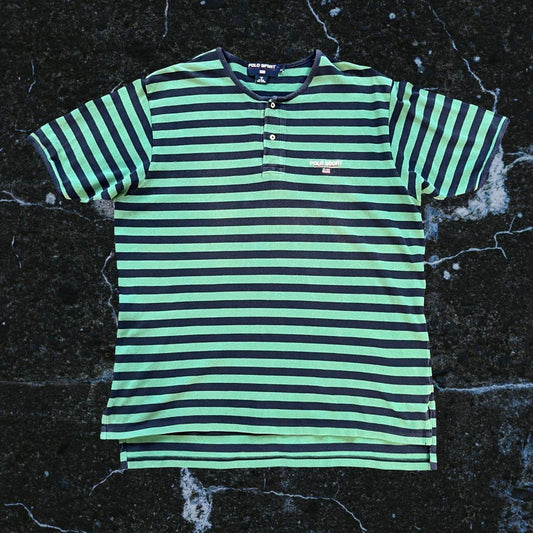 ◼️ Vintage Polo Sport Ralph Lauren Henley Stripe Shirt