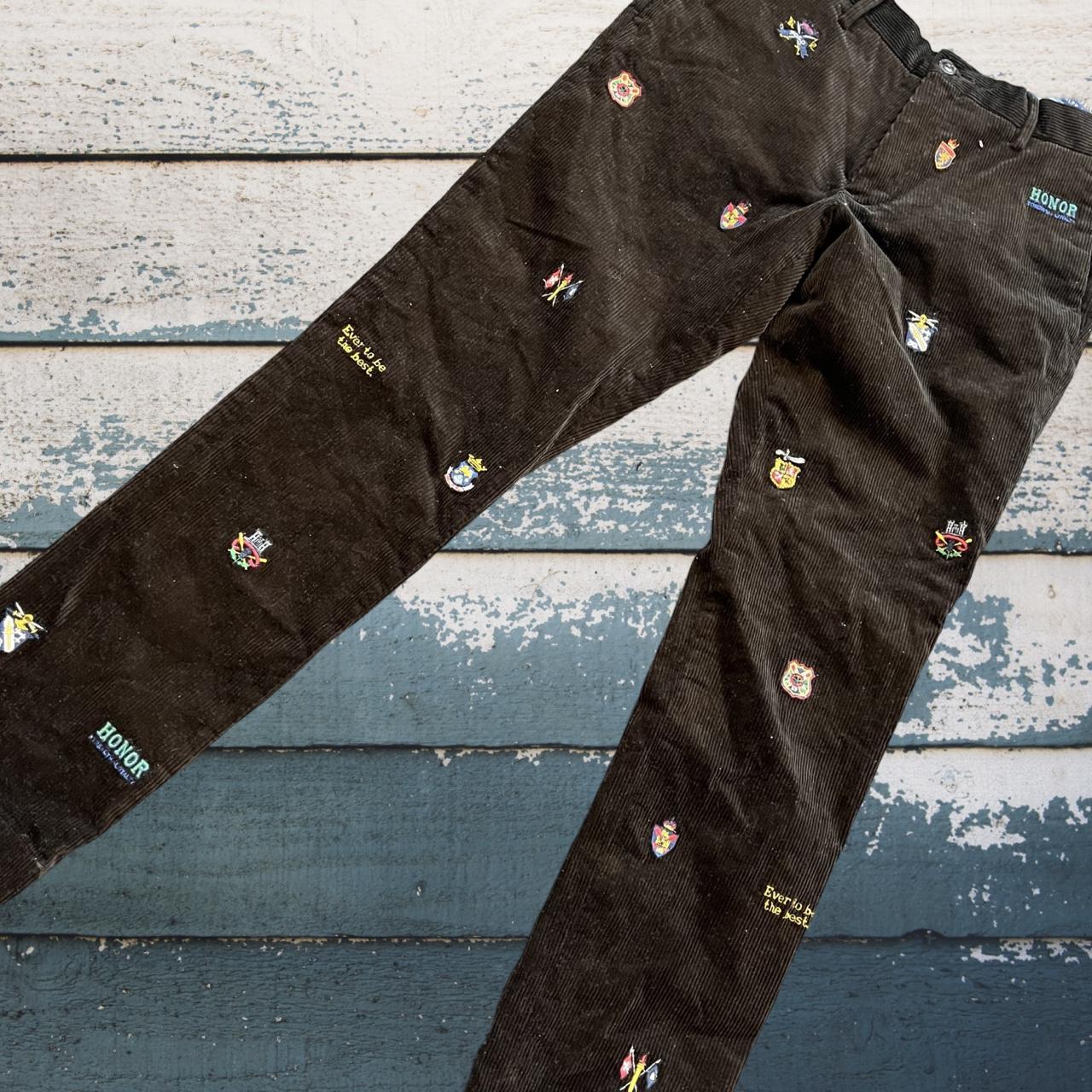 ◼️Polo Ralph Lauren Corduroy Embroidered Trousers
