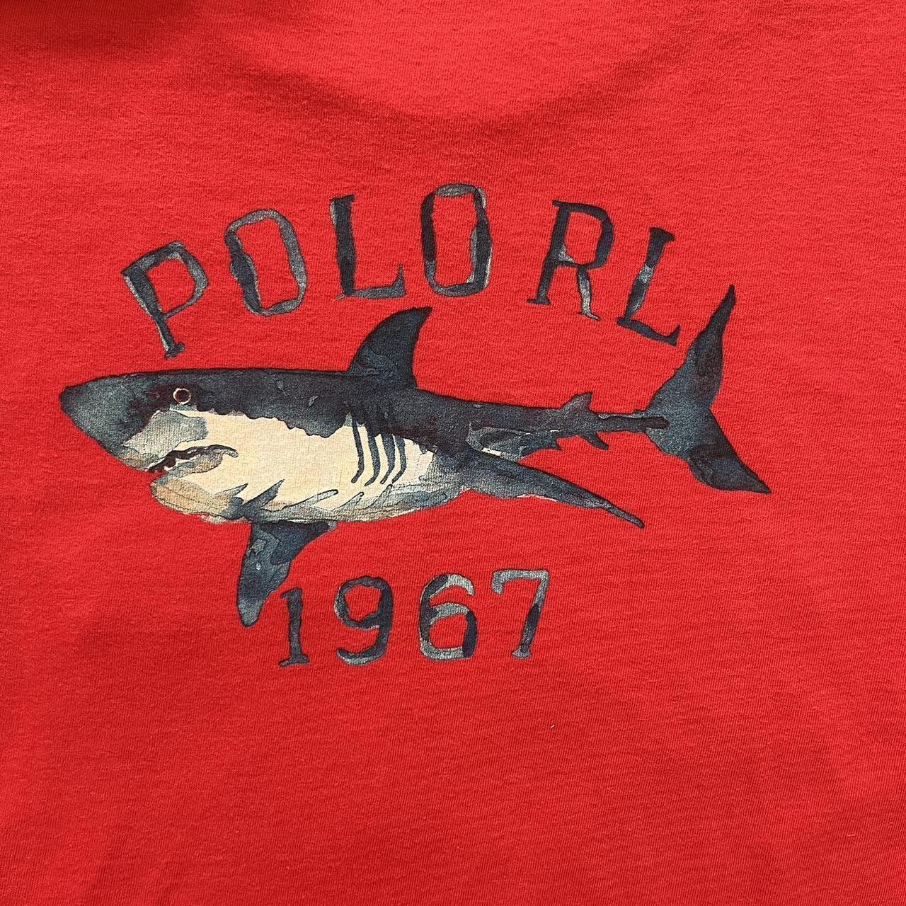 ◼️ Vintage Polo Sport Shark Ralph Lauren Script Pocket T Shirt