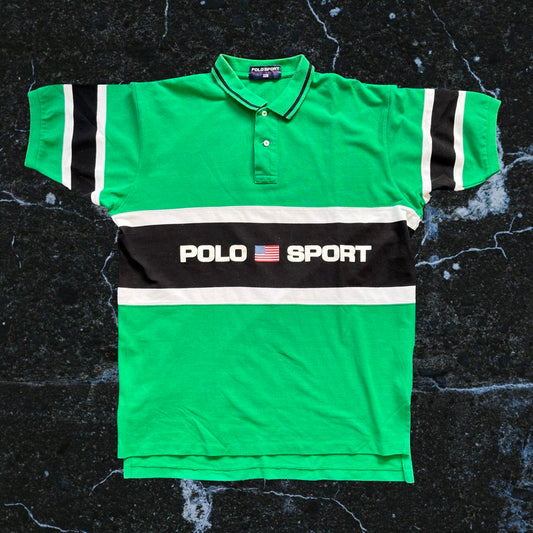 ◼️ Vintage Polo Sport Ralph Lauren Spellout Polo Shirt