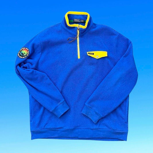 ◼️ Polo Ralph Lauren Quarter Zip Respect Wildlife Sportsman Fleece