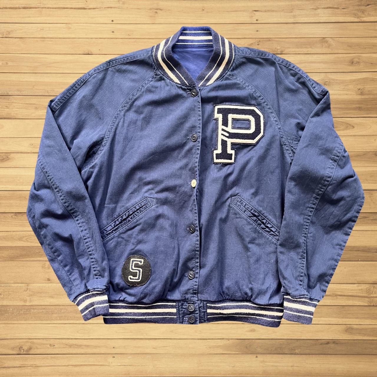 ◼️ Vintage Polo Ralph Lauren Reversible College Letterman Jacket