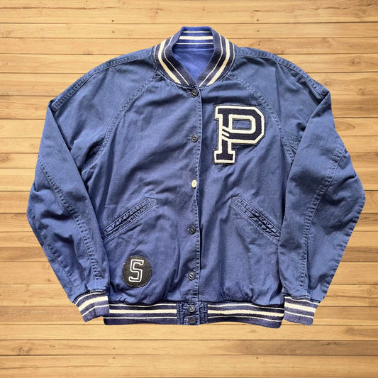 ◼️ Vintage Polo Ralph Lauren Reversible College Letterman Jacket