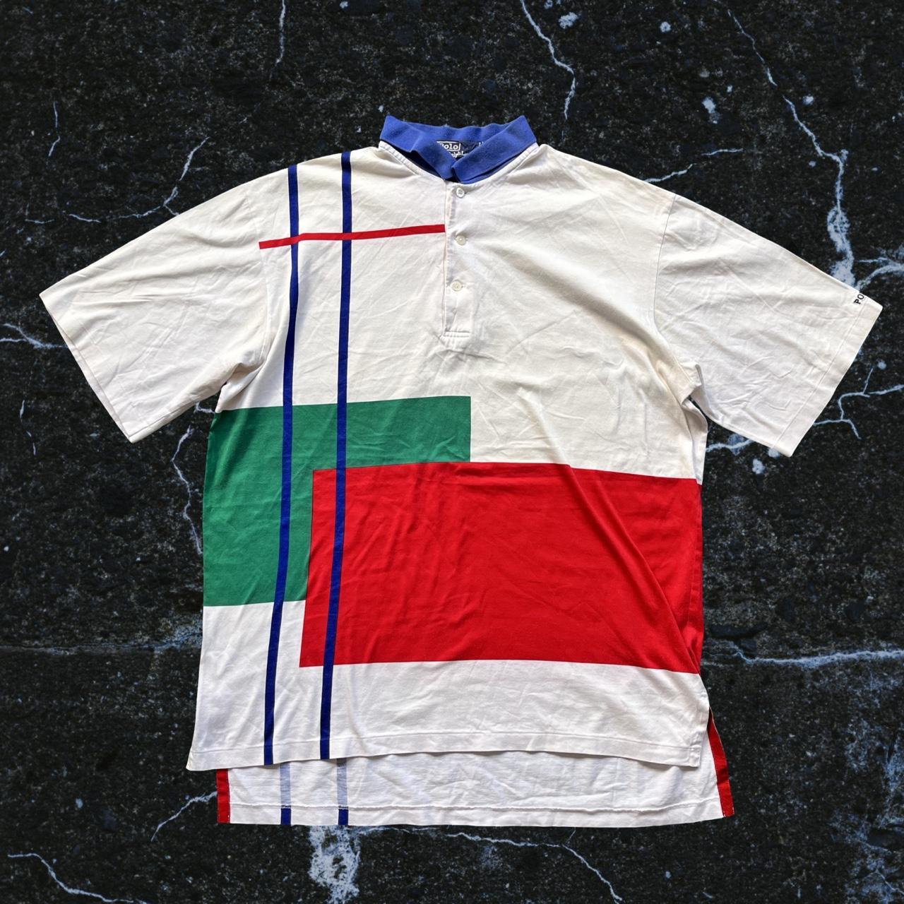 ◼️ Vintage Polo Ralph Lauren Abstract Polo Shirt