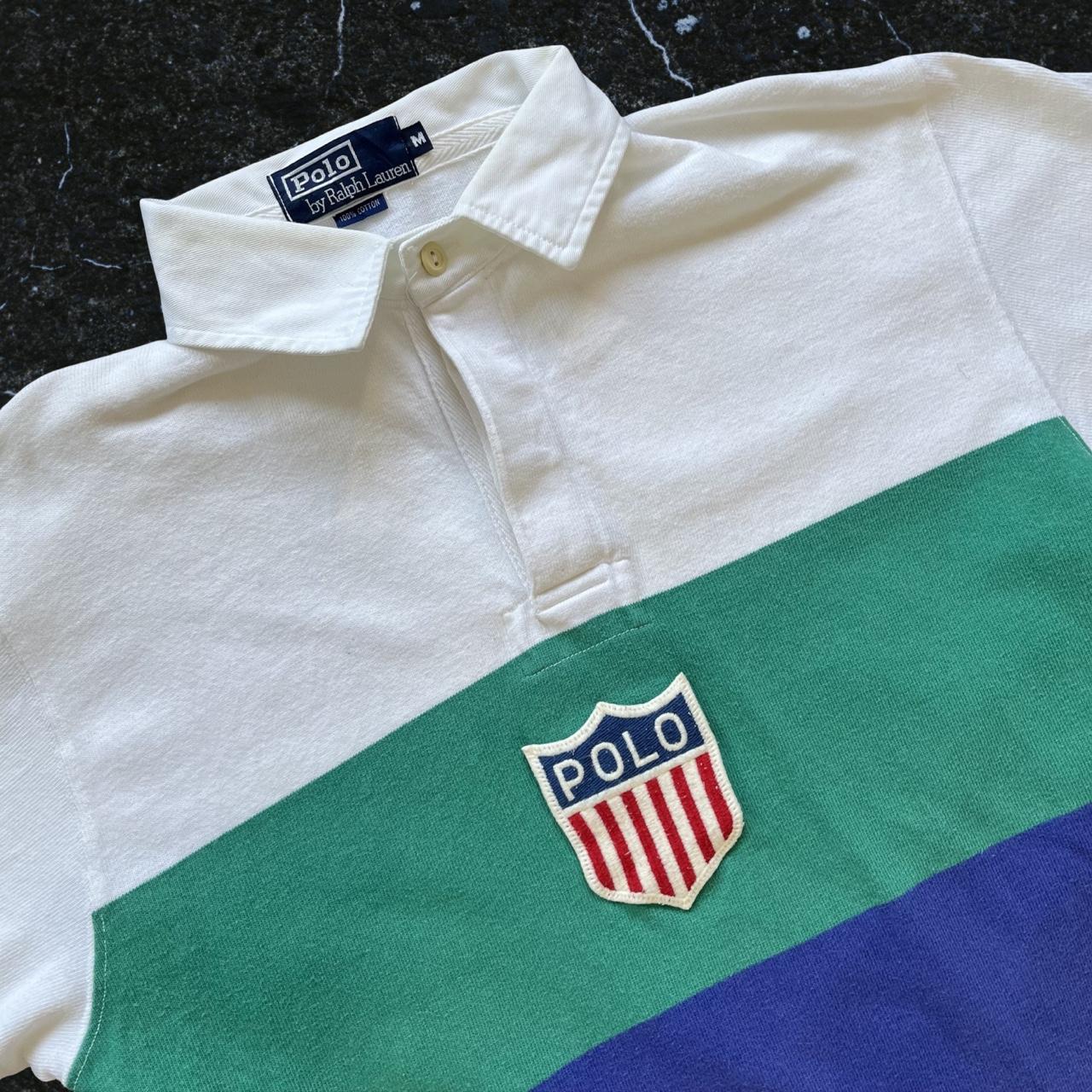 ◼️ Vintage Rare Polo Ralph Lauren K Swiss Polo Shirt