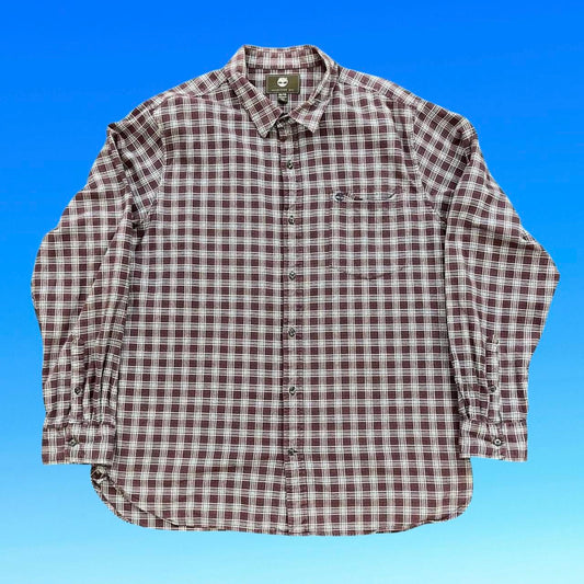 ◼️ Vintage Timberland Checkered Soft Cotton Button Up Shirt