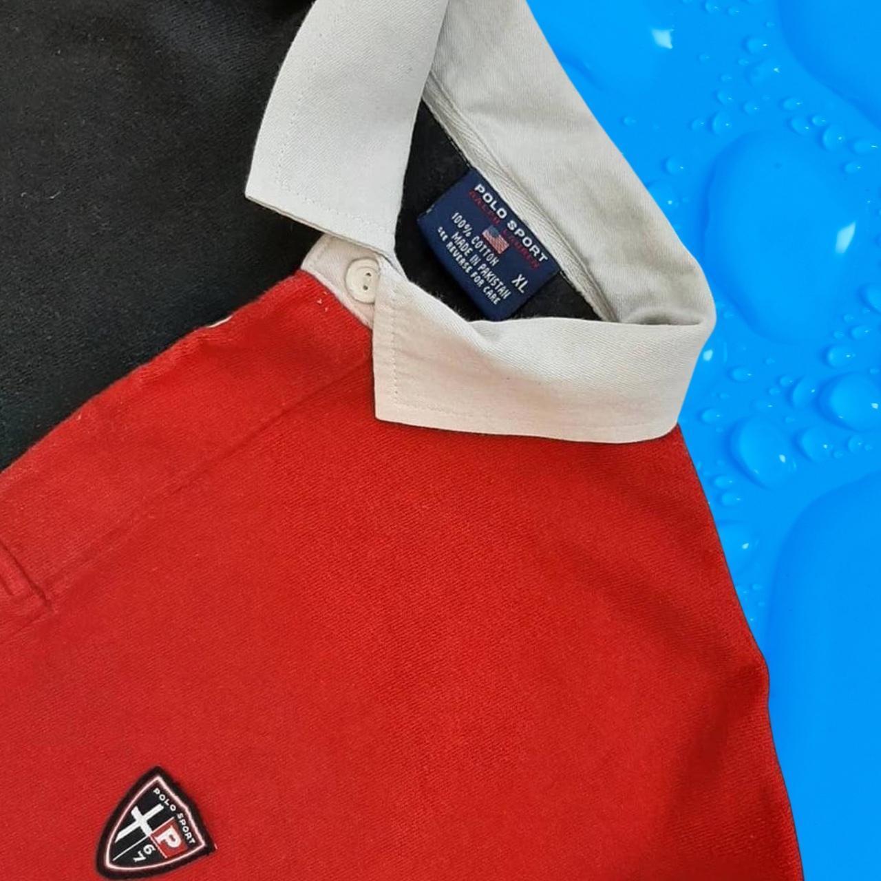 ◼️ Vintage OG Polo Ralph Lauren Police Badge Colourblock Polo Shirt