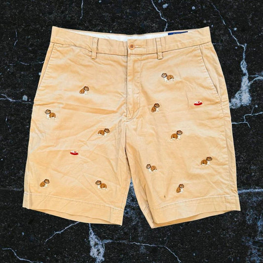 Polo Ralph Lauren All Over Print Dog Bulldog Shorts
