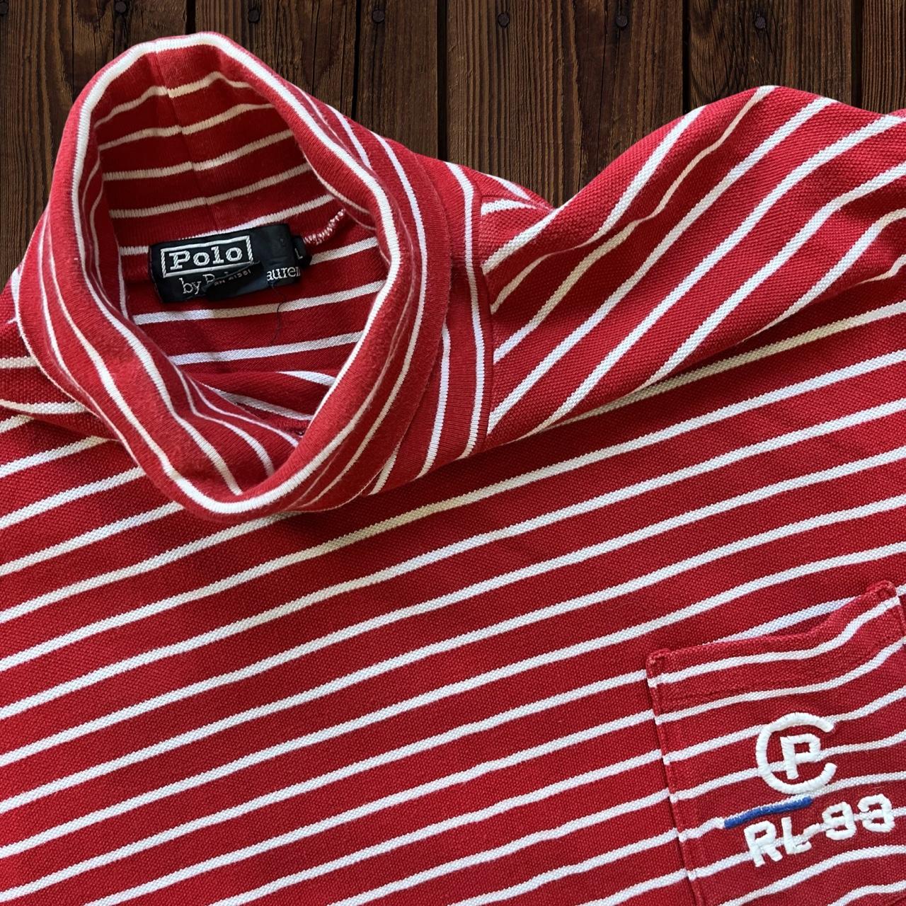 ◼️ Vintage Polo Ralph Lauren CP-RL 93 Striped Turtleneck Sweater