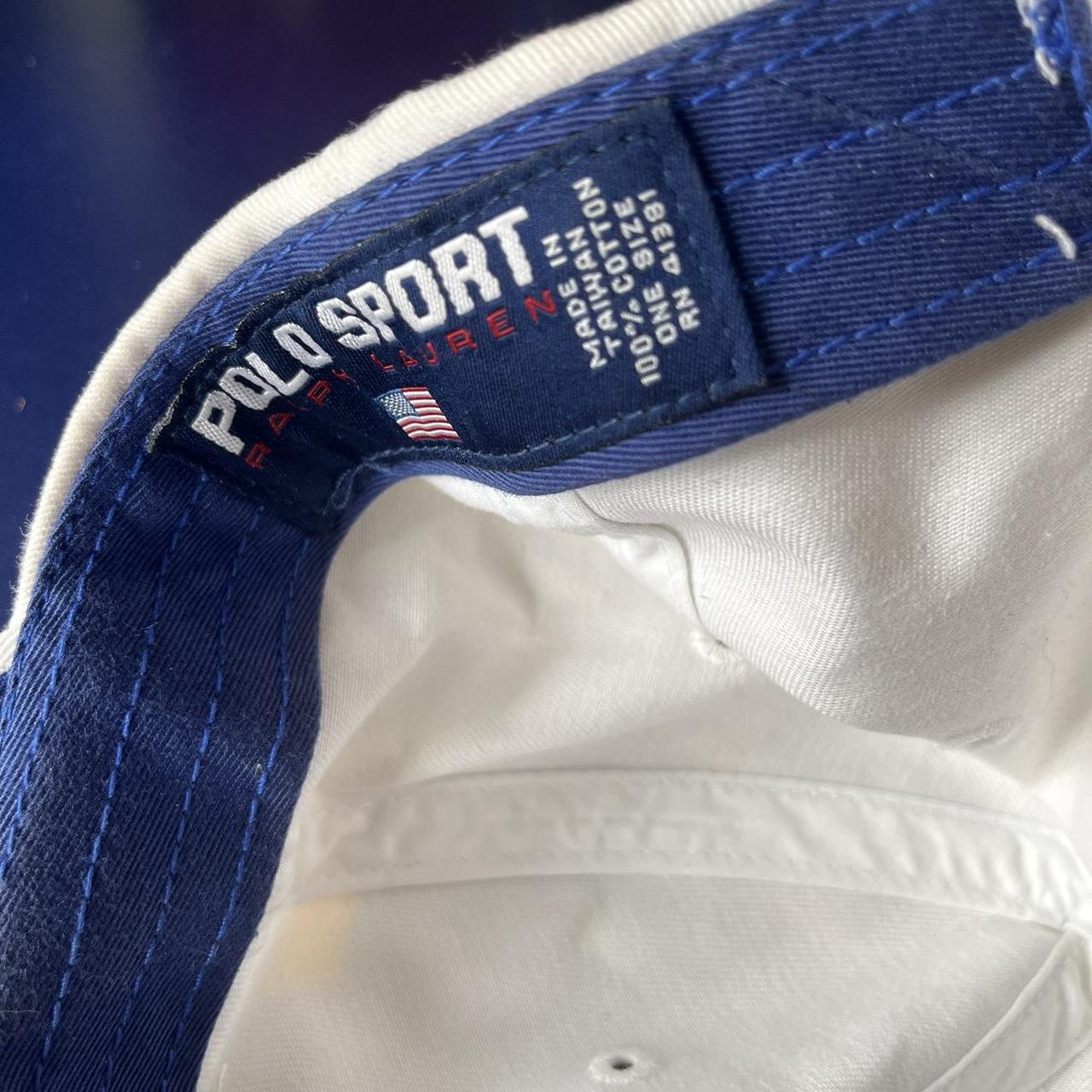 ◼️ Vintage Rare Polo Sport Ralph Lauren USA Spellout Peak Strapback Cap