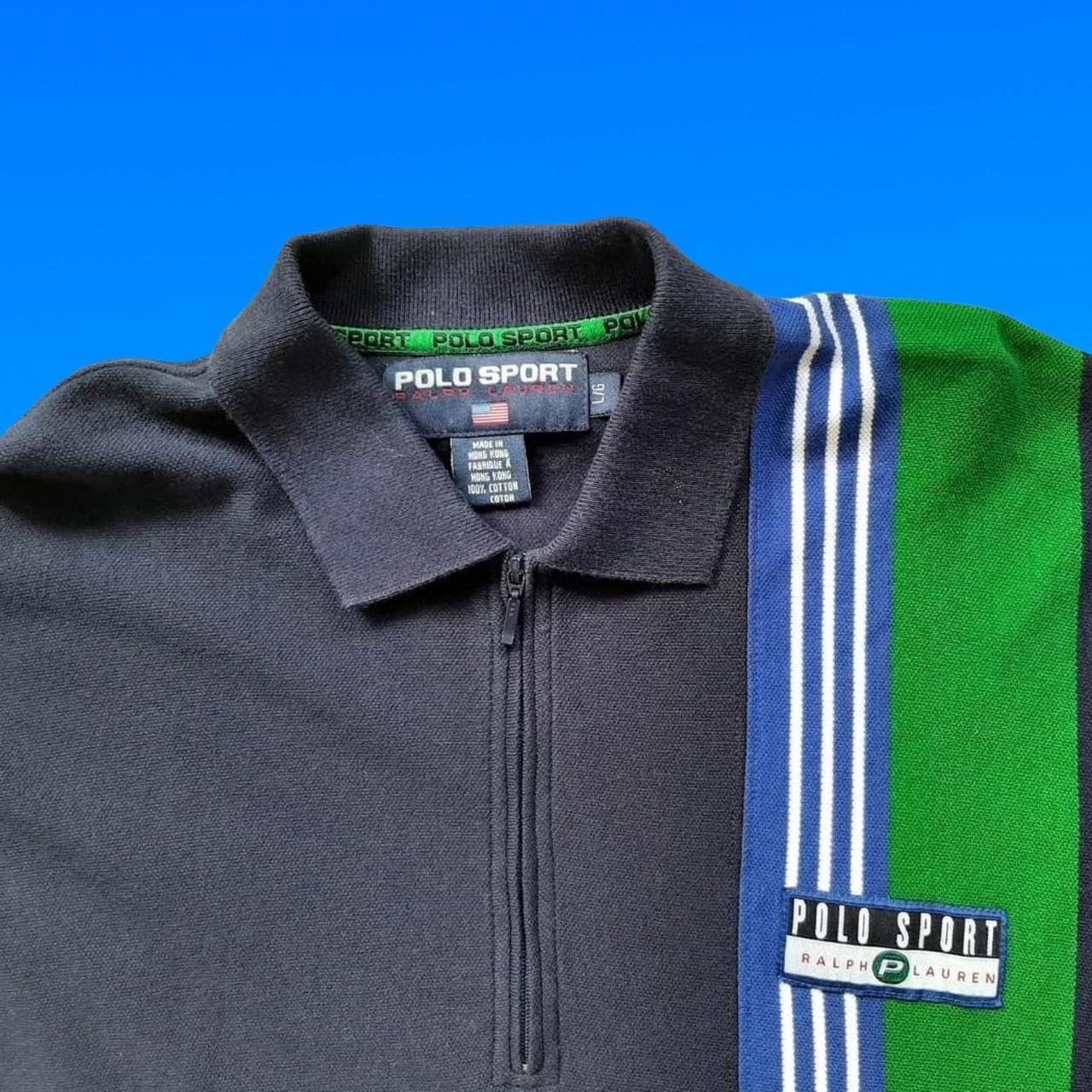 ◼️ Vintage Ralph Lauren Polo Sport Pepsi Long Sleeve Polo Shirt