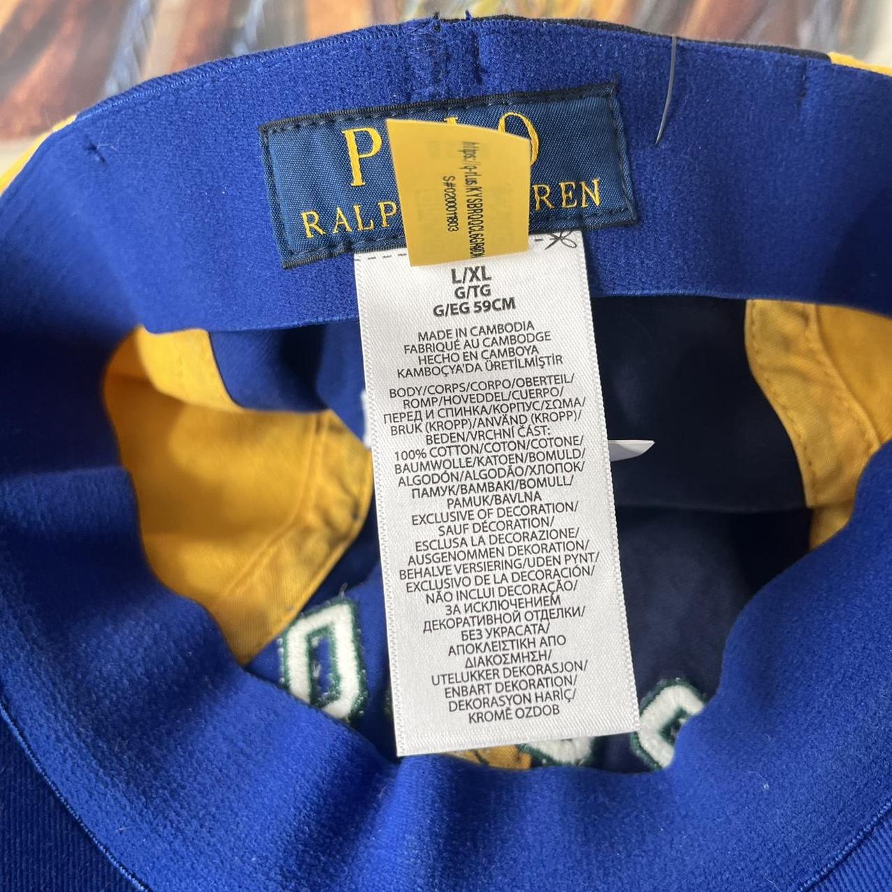 ◼️ NWT Polo Ralph Lauren P-Wing Spellout Stretchy Fitted Cap