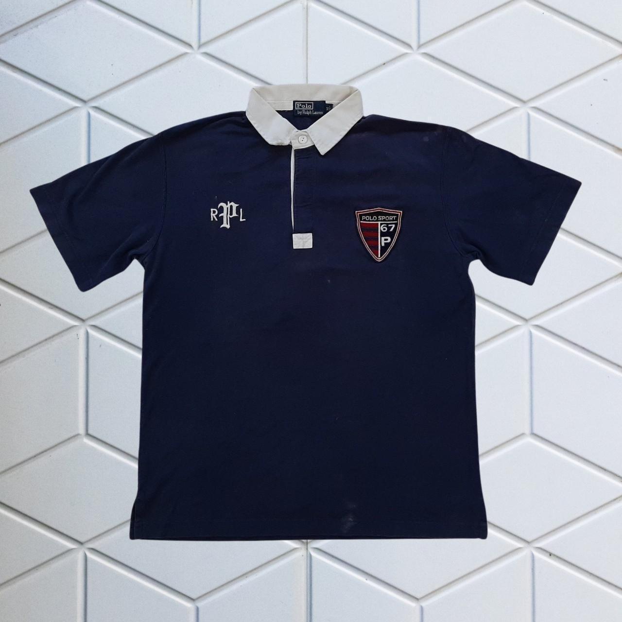 ◼️ Vintage Polo Sport Police Badge Ralph Lauren Short Sleeve Polo Shirt