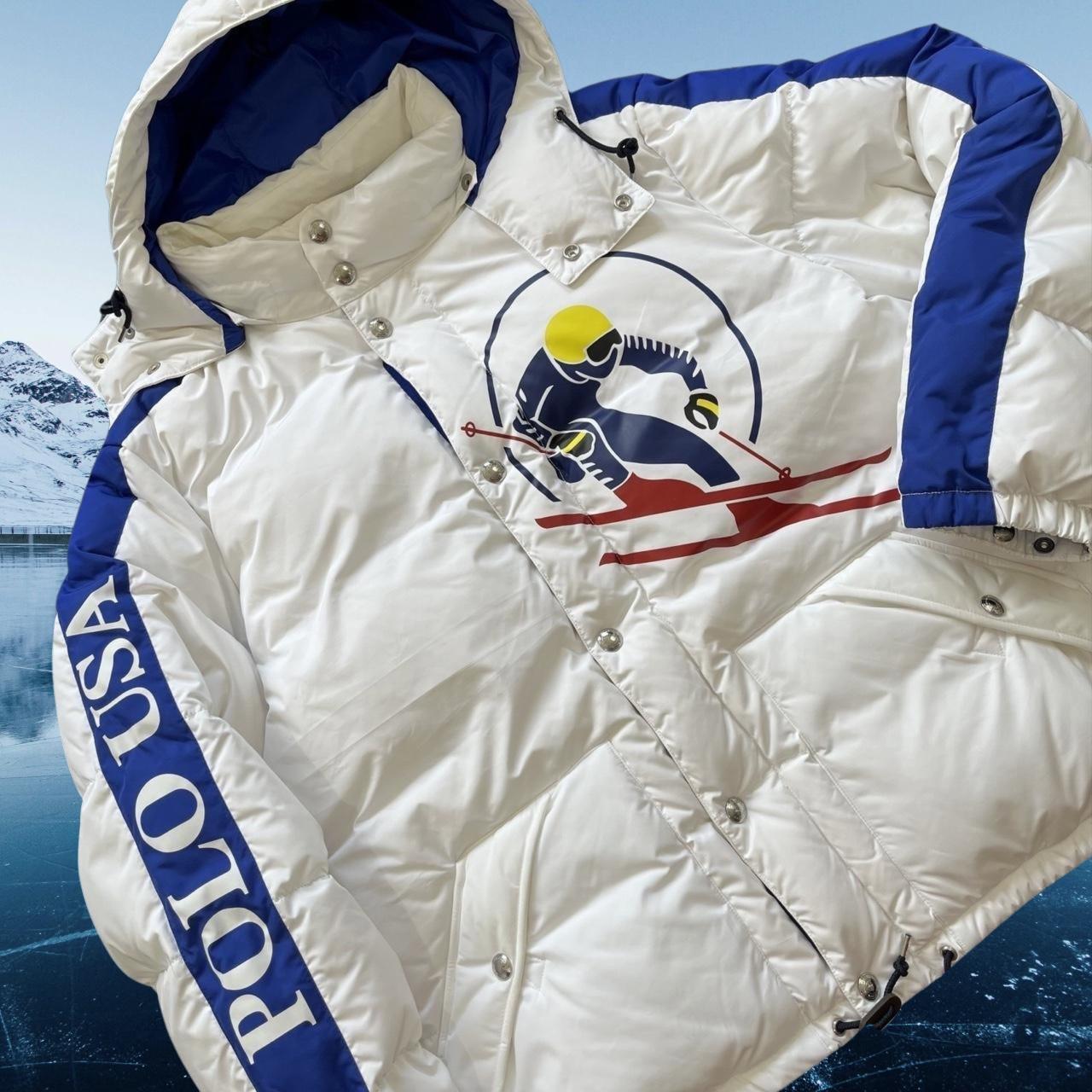 ◼️ Polo Ralph Lauren Circle Ski Polo USA 92 Puffer Goose Jacket
