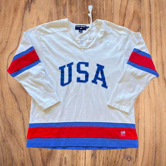 ◼️ Vintage Polo Sport Ralph Lauren USA Jersey Shirt